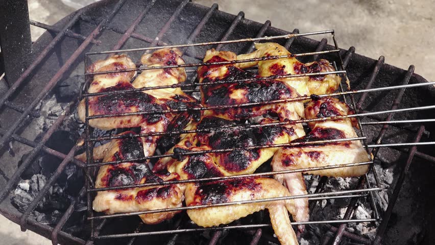 BBQ On The Boat. Barbecue Mount With Grill Attached On Gulet Yacht ...
