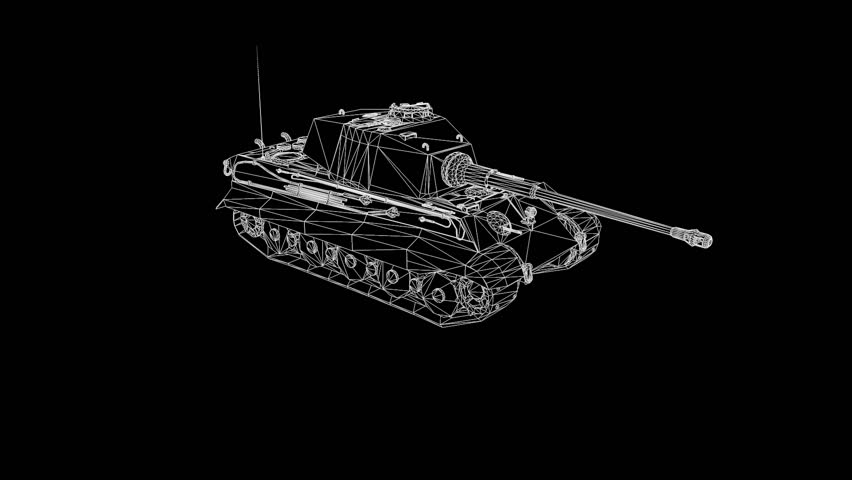 wireframe tank game modern