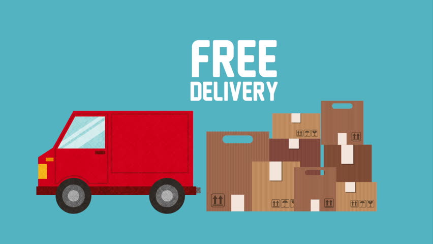 Delivery Service Design, Video Animation HD1080 Stock Footage Video ...