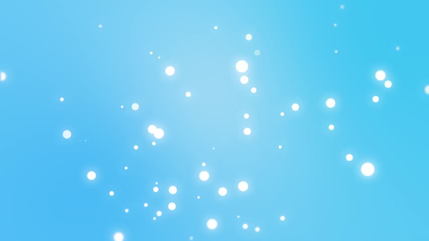 Turquoise Blue Particle Background With Falling Light Bubbles Turquoise Blue Particle Background With Falling Light Bubbles