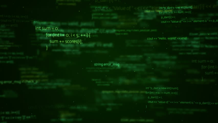 Sequence Of Changing Data And Computer Programming Information Stock ...