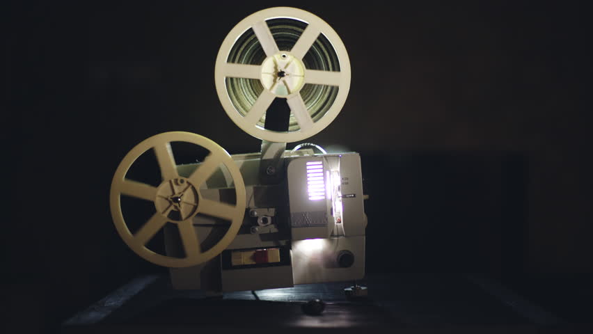 Movie Projector Animation Loop. Animation Of A Loop-able Realistic 3D ...