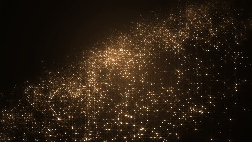 Background Gold  Movement universe Gold  Dust Stock Footage 