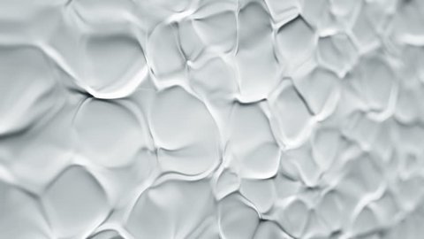 Abstract background with animation of ripples in organic surface. Animation of seamless loop.