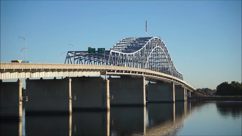 Cable Bridge spanning the Columbia River in Kennewick, Washington image