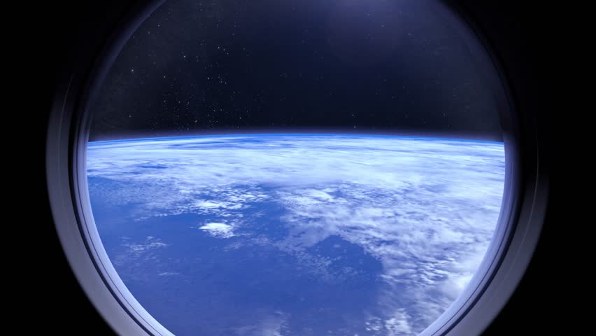 View of Earth Through the Stock Footage Video (100% Royalty-free