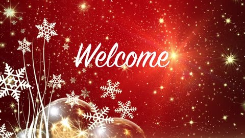 Winter Holidays Welcome Background Red Christmas Stock Footage Video (100%  Royalty-free) 20807320 | Shutterstock