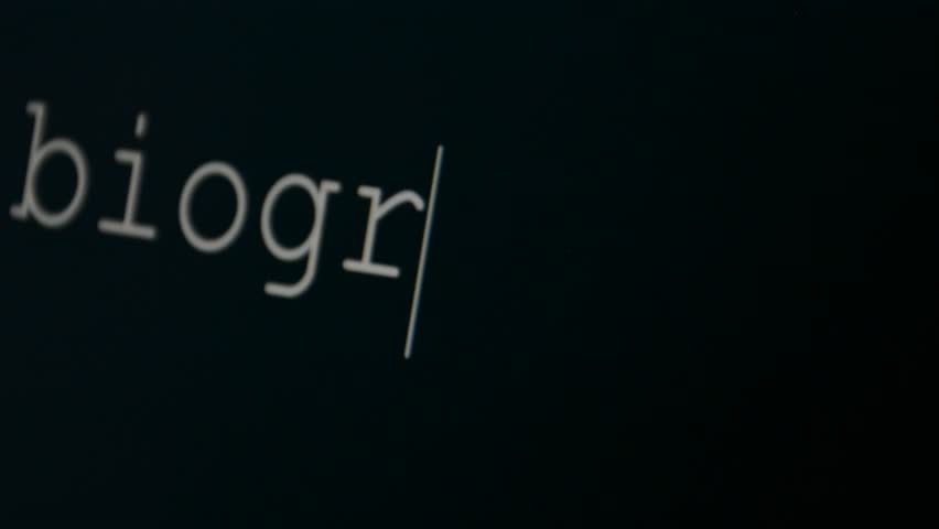 Header of biographer