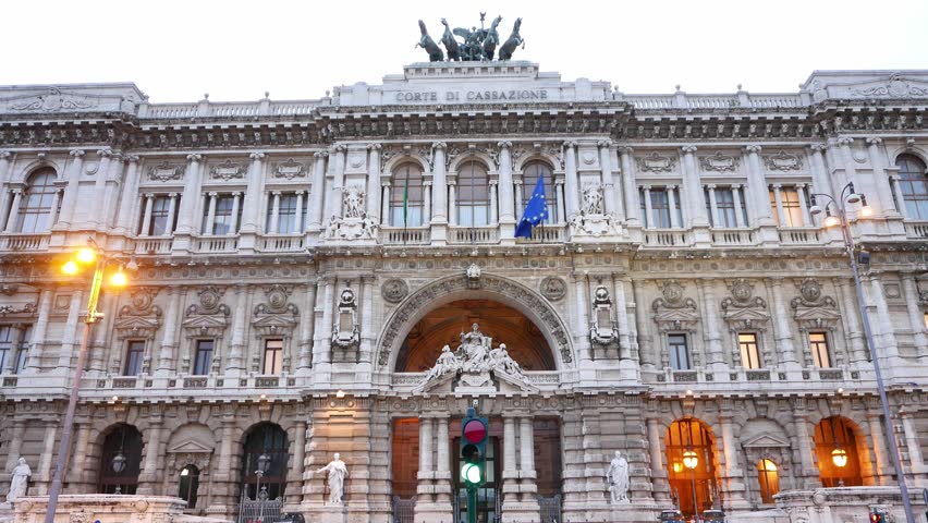 Palace Of Justice In Rome Italy The Palace Of Justice In Rome Stock