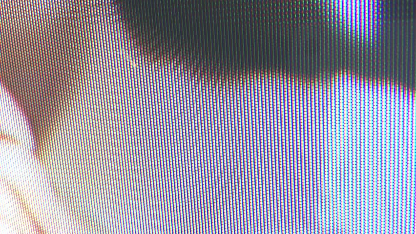 Close Up Of Analog TV CRT Kinescope Noise. Texture Black & White Color ...