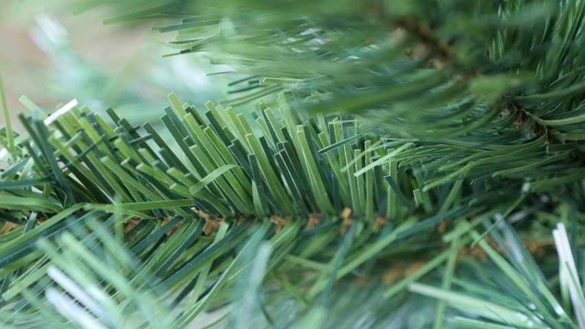 4k00 14slow Pan On Realistic Decorative Spruce Details 4k 2160p