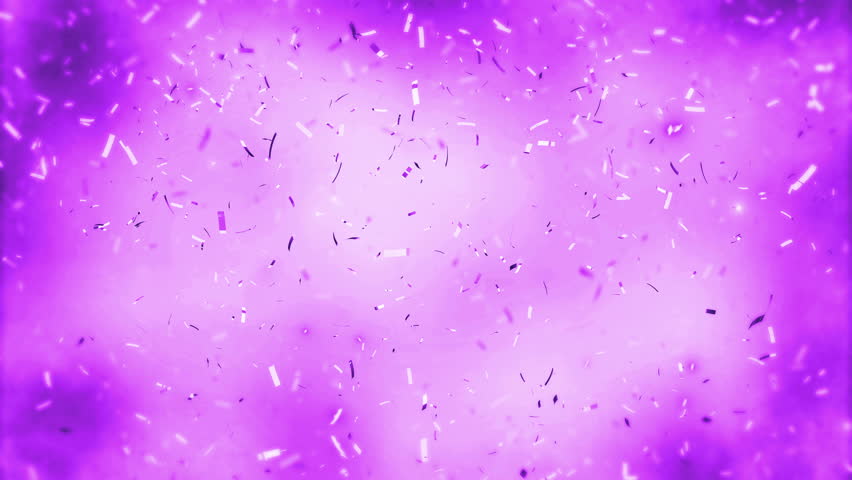 Looping Randomly Flowing Confetti Backgound. Abstract Background With Many Falling Tiny Confetti