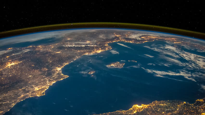 view from iss of earth