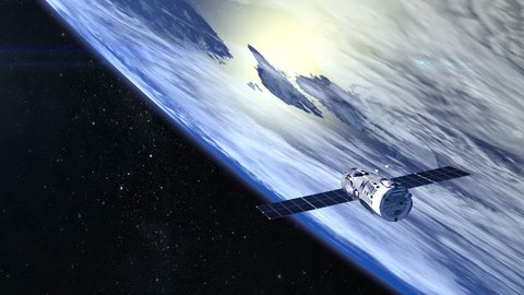 Communications Satellite In Orbit Of Stock Footage 100 Communications Satellite In Orbit Of