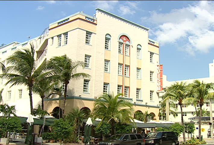 Miami Circa 2002 Edison Hotel Stock Footage Video 100 Royalty Miami Circa 2002 Edison Hotel On Ocean Drive In South Beach Florida The Is One Of Art Deco Style Hotels That Famous For