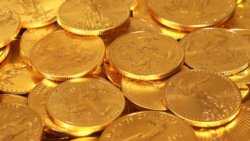 Gold Eagle One Ounce Coins Stock Footage Video 100 Royalty Free 24376220 Shutterstock