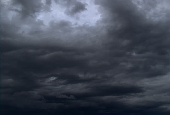 Time Lapse, Dark Black Storm Clouds Blot Out Sun Create Rippling ...