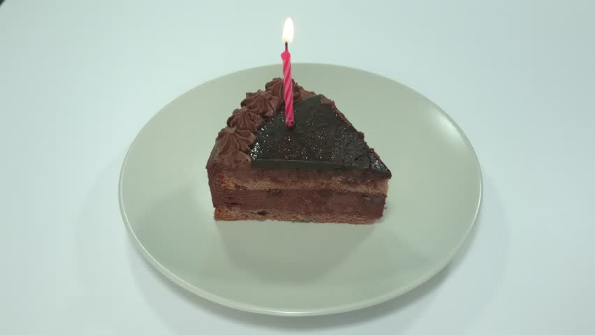 Chocolate Cake and Birthday Stock Footage Video (100% Royalty-free