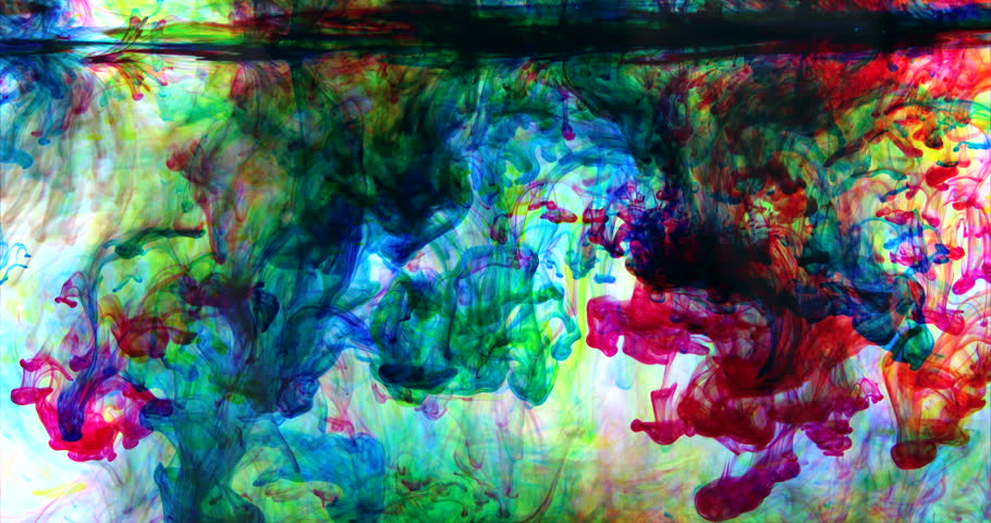 Ink Fusion of Neon and Stock Footage Video (100% Royalty-free) 25498490