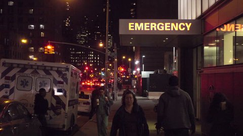 New York Feb 25 2017 Emergency Room Sign Outside Nyu Hospital In Midtown Manhattan 4k Nyc Nyu Langone Medical Center Is One Of The Premier Academic Medical Centers In The United States