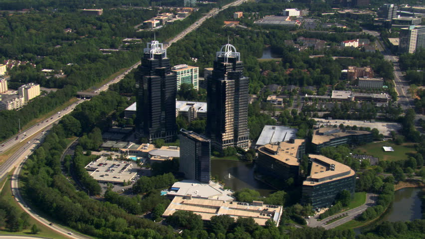 Hd00 24flying Past The King And Queen Twin Towers North Of