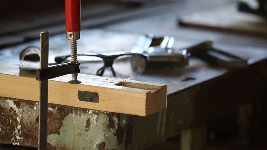 Profession, People, Carpentry, Woodwork And People Concept - Carpenter