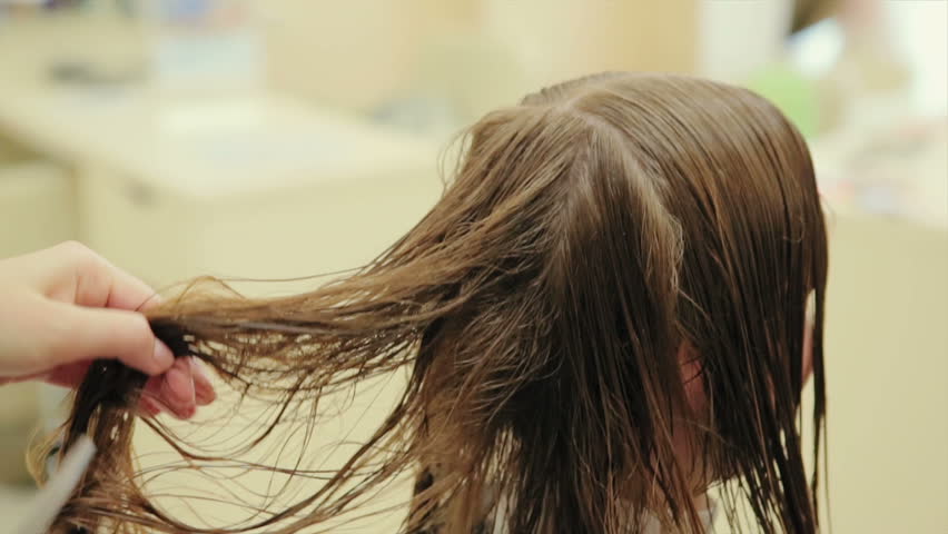 Female Hairdresser Hold In Hand Stock Footage Video 100