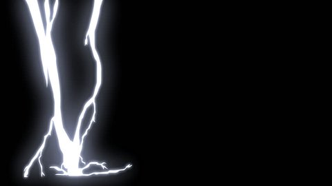 Lightning Bolt 2d Animation Alpha Channel Stock Footage Video (100%  Royalty-free) 27726430 | Shutterstock