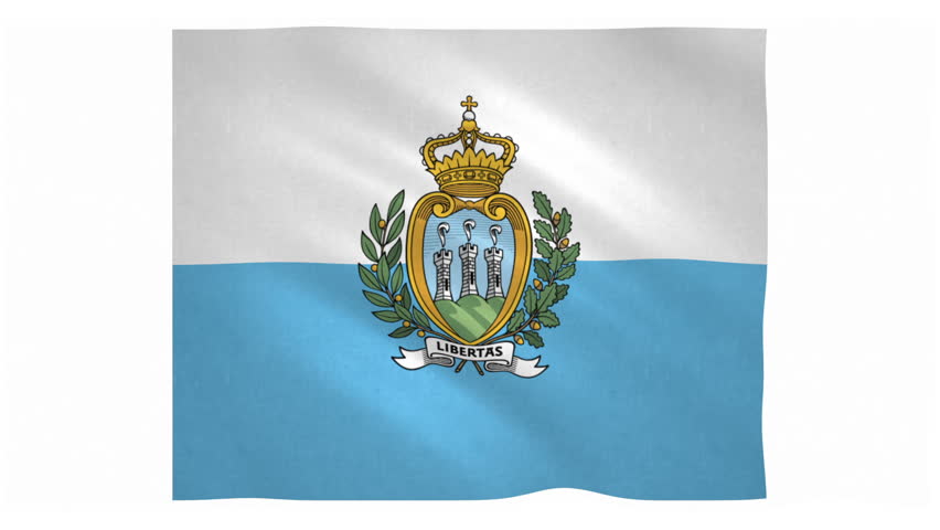 Download Flag of San Marino Waving Stock Footage Video (100% Royalty-free) 27739690 | Shutterstock