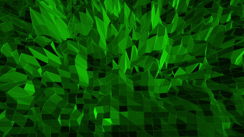 Green Crystal Glass Background, Loop Stock Footage Video 14522065 ...