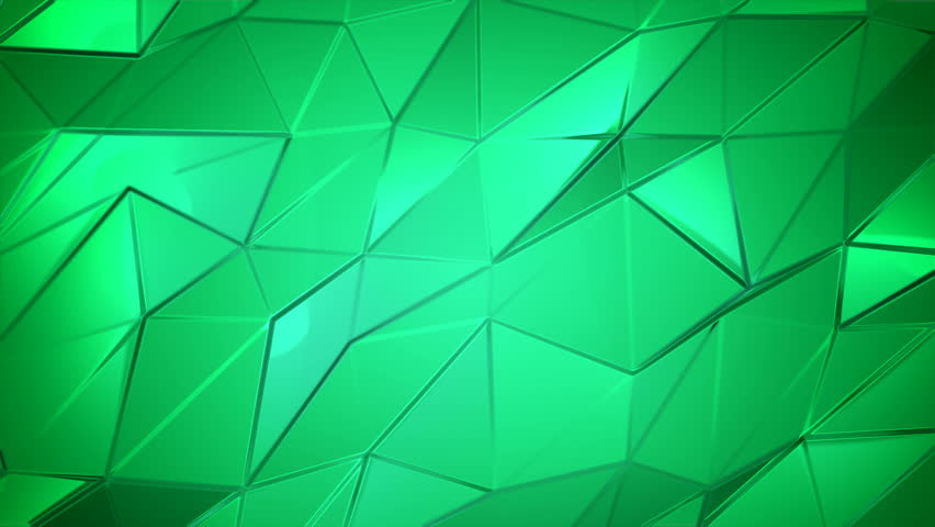 Green Emerald Crystals Poly Abstract Stock Footage Video ...