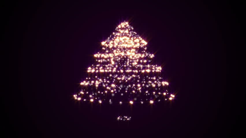 Christmas Tree On Black Background Stock Footage Video 2843653 ...