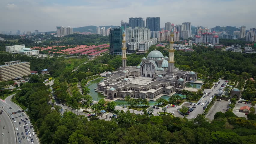 KUALA LUMPUR, MALAYSIA - MAY 2017: Aerial View Of Beautiful Federal ...