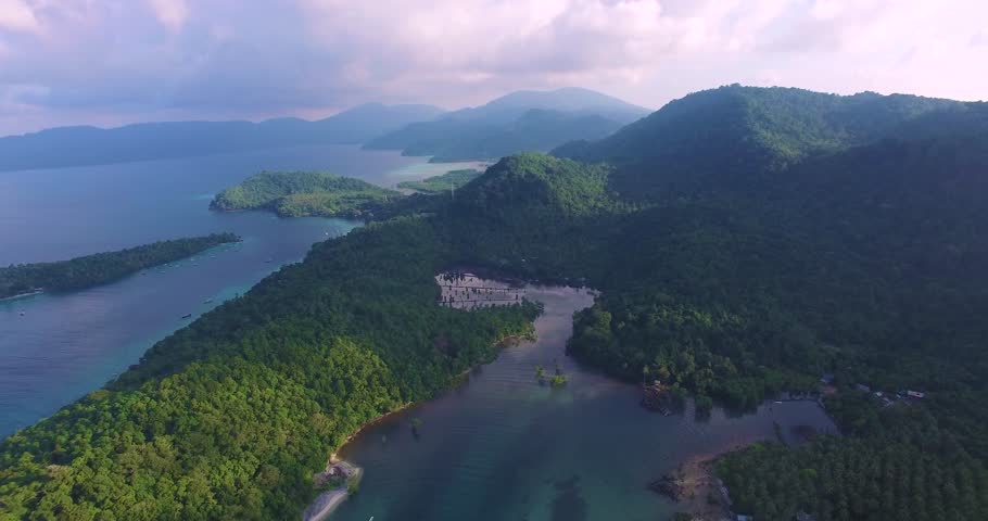 Pulau Rubiah, exotic uninhabited island off the shore by Pulau Weh, North Sumatra, Aceh, Indonesia