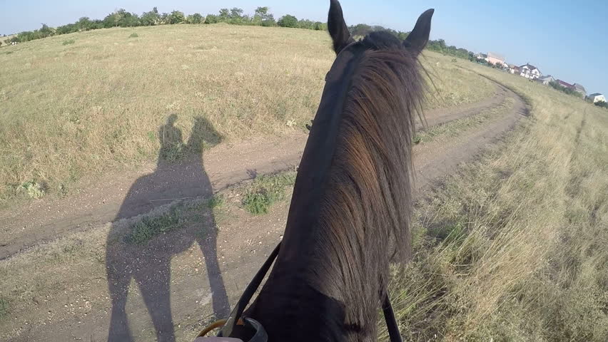 Stock Video Of Pov Young Girl Horseback Rider Riding 29776000