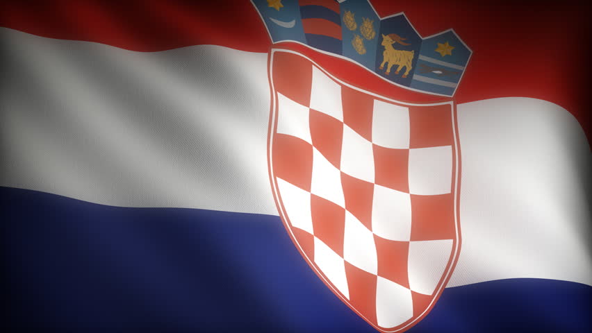 Flag of Croatia (seamless) Stock Footage Video (100% Royalty-free