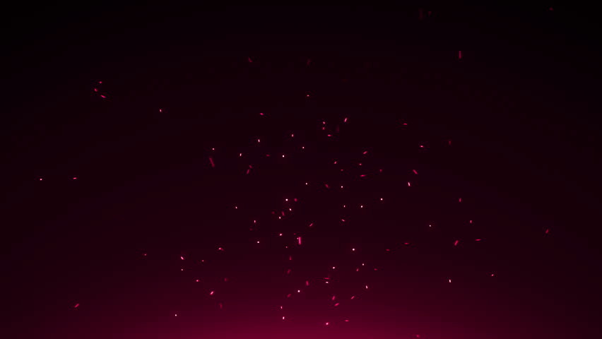 Stock Video Clip of Abstract red particles against black background ...