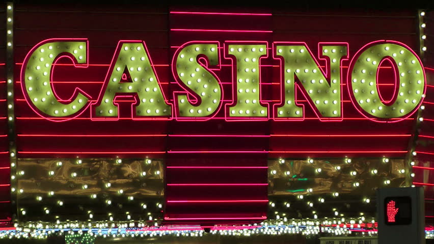 Neon Casino Sign Stock Footage Video 1504835 | Shutterstock