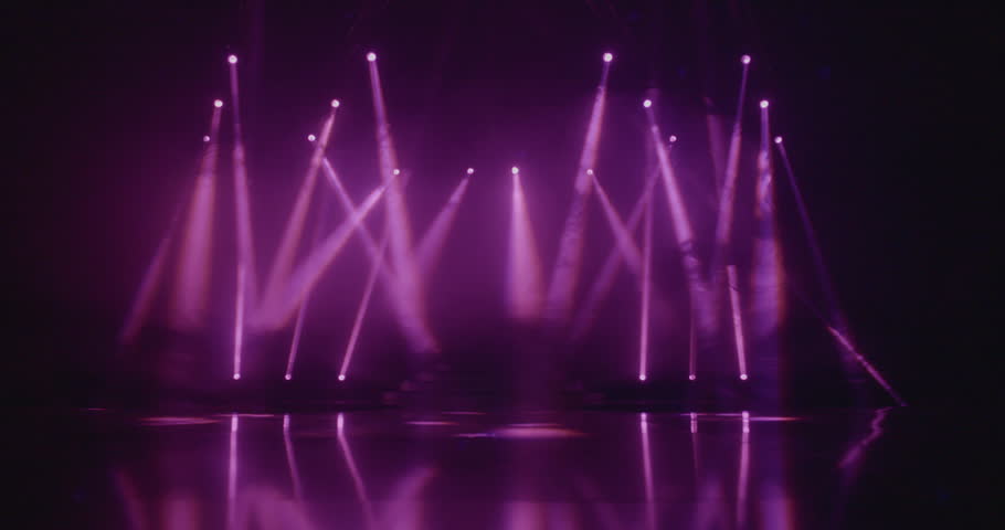 Staged video. Light Beam.