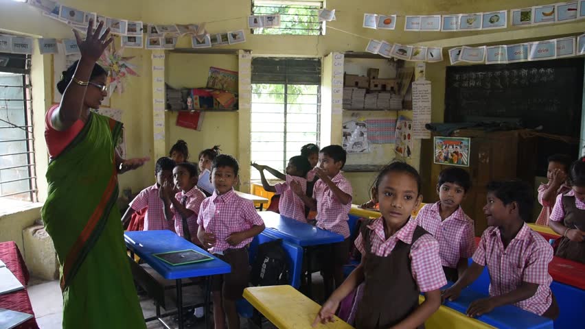 AMRAVATI, MAHARASHTRA, INDIA 22 SEPTEMBER 2017 : Unidentified Happy ...