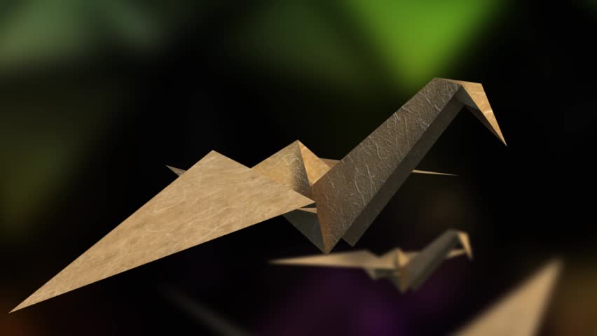 Close Up Of Origami Crane Stock Footage Video 100 Royalty Free 3257260 Shutterstock