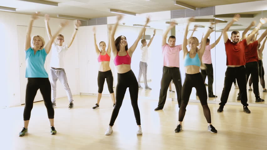 these are people dancing in class