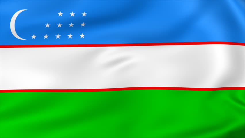 Animated Flag of Uzbekistan - Stock Footage Video (100% ...
