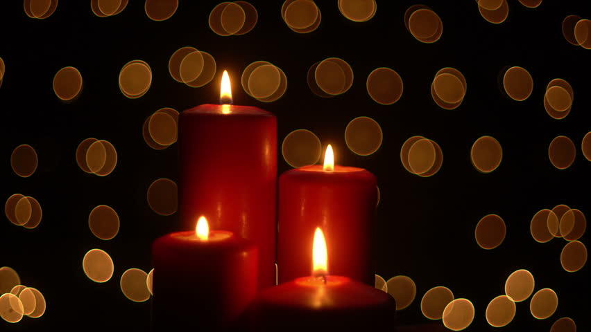 Christmas Candle Lights Stock Footage Video (100% Royalty-free ...