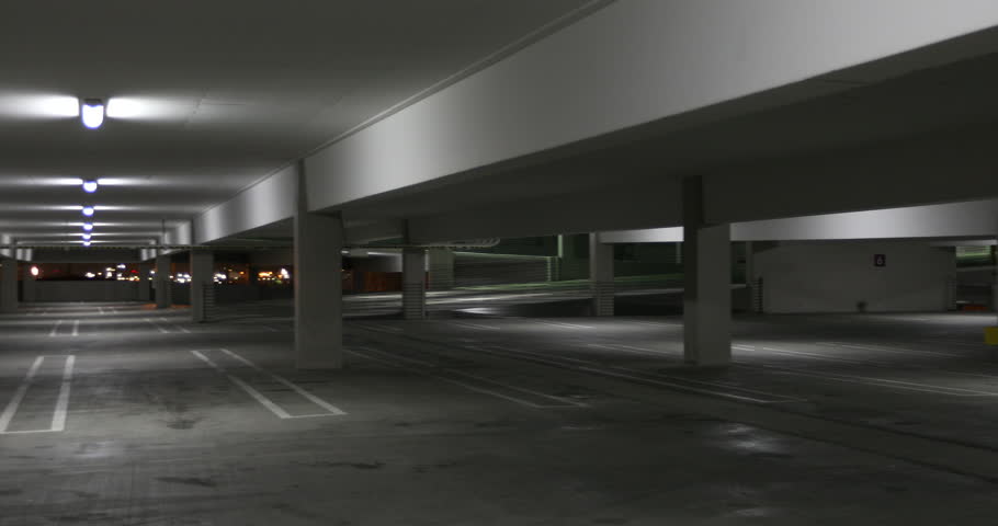 Empty and Quiet Car Parking Stock Footage Video (100% Royalty-free