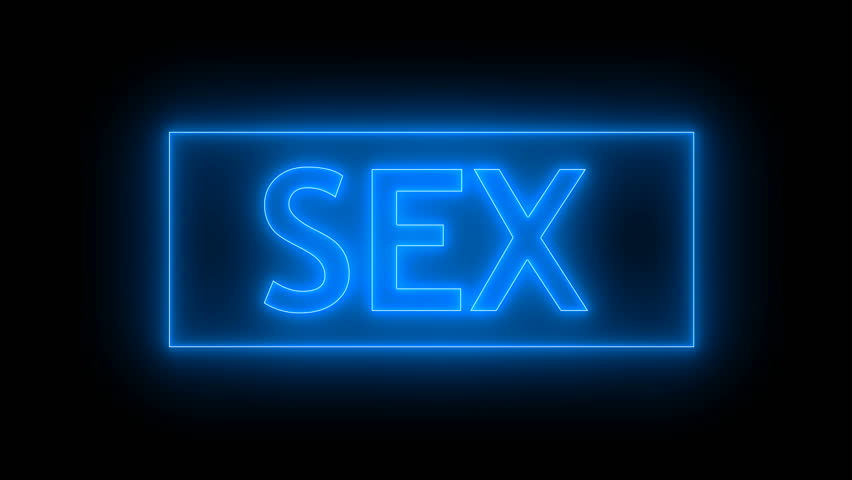 Neon Sex Sign 3d Rendering Stock Footage Video 100