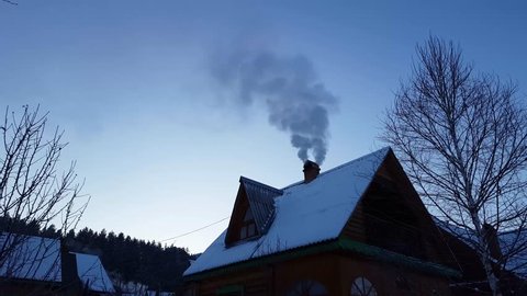 House Chimney Smoke Stock Video Footage 4k And Hd Video Clips