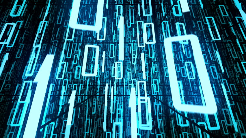 Binary Code Background Animation. Stock Footage Video (100% Royalty ...