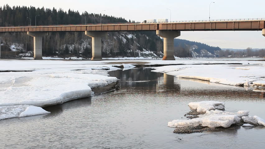 Stock video of highway bridge, prince george, british columbia ...