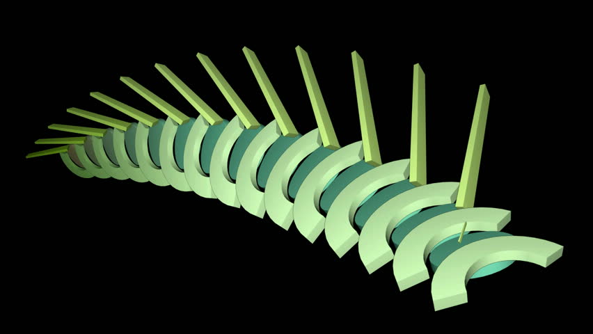 Arch,stick Circle, Abstract Math Geometry Stock Footage Video (100%